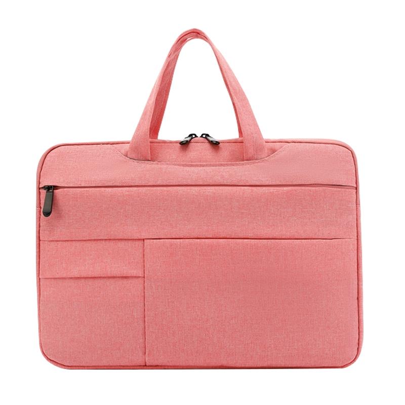 Waterproof Laptop Handbag for 15.4-16 Inch Laptops - Oxford Cloth - Pink