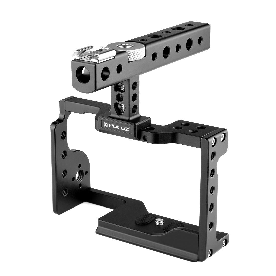 Video Camera Cage Stabilizer With Handle - Black for Sony A6600