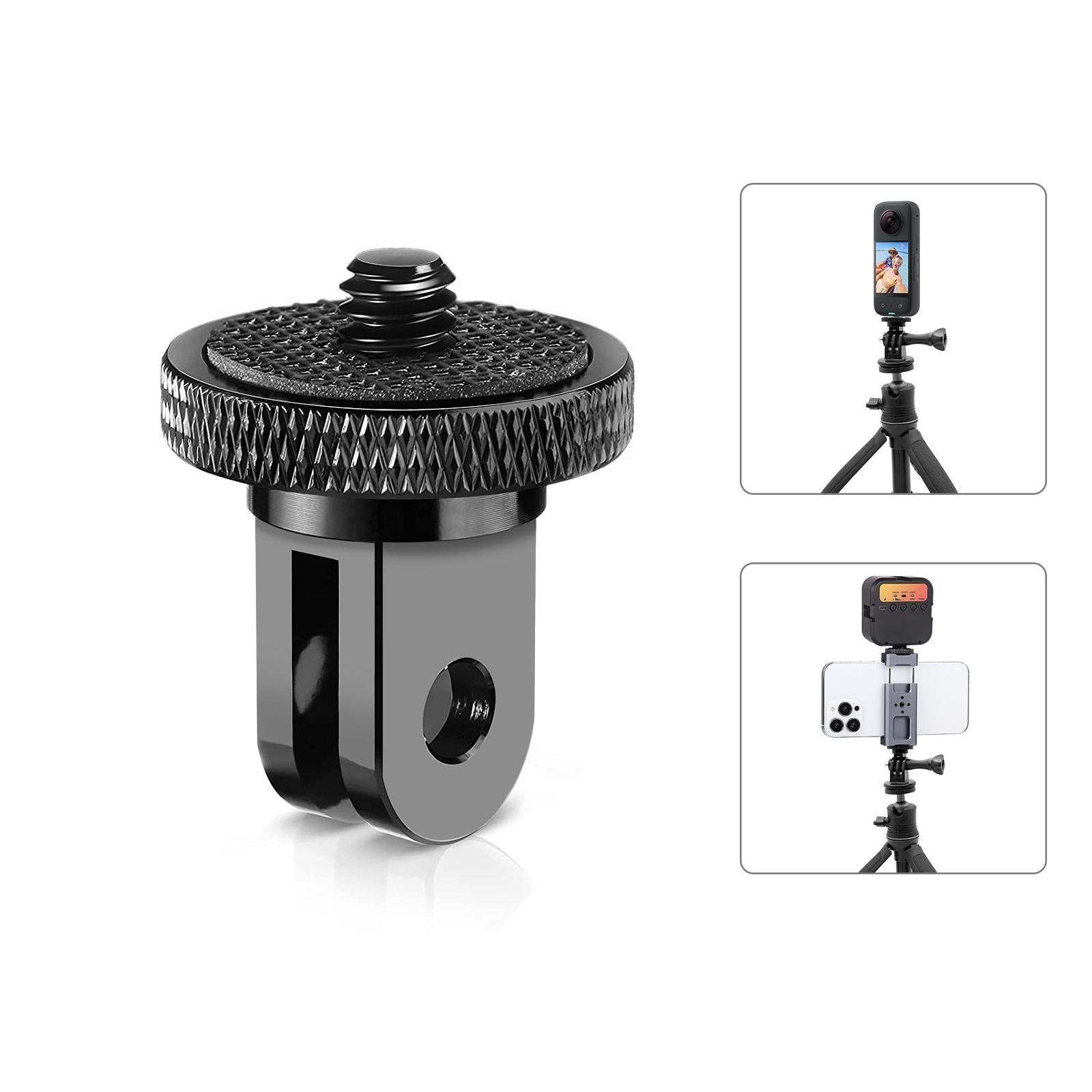 Metal Tripod Mount for Action Cameras - 1 / 4 Screw