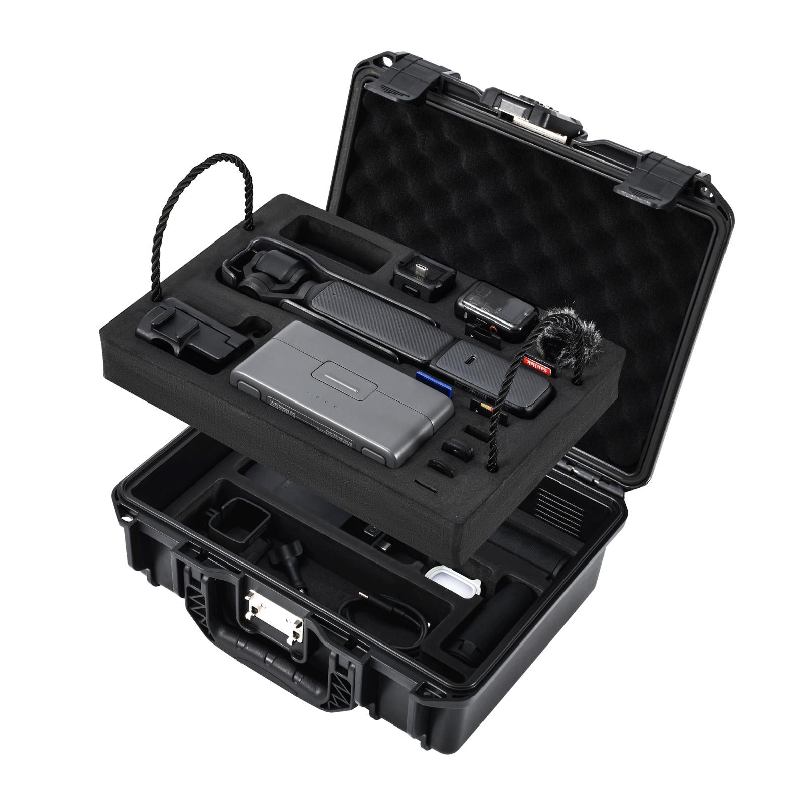 Waterproof Tsa Lock Suitcase For Dji Osmo Pocket Black