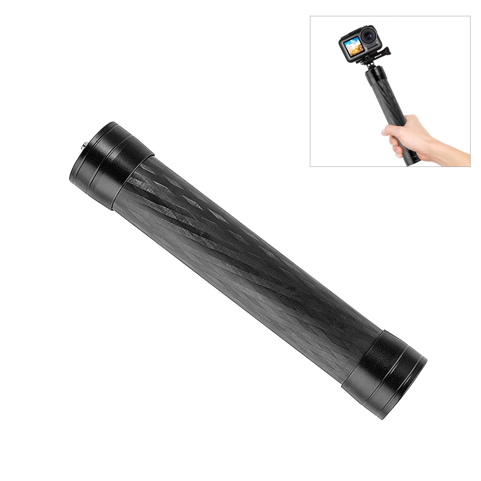 Lightweight Carbon Fiber Monopod for Dji Moza Feiyu Zhiyun Gimbals - Black