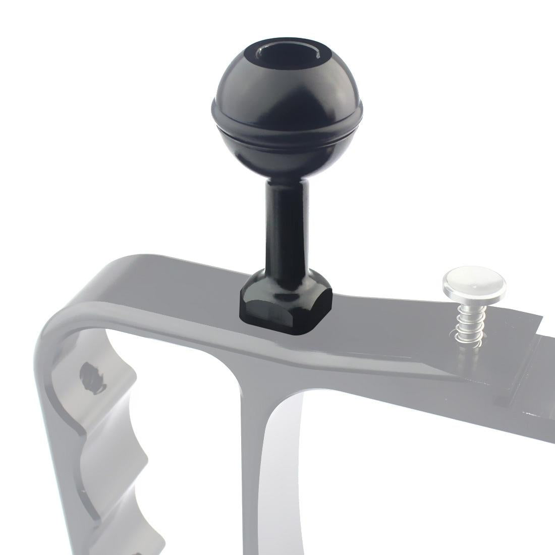 Universal 1 / 4 Ball Adapter for Action Cameras - Compatible with Gopro Insta360 Dji and More - 2.5cm Diameter - Black