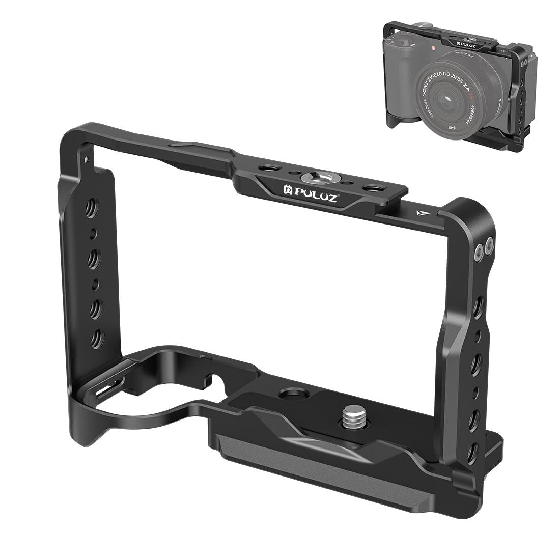 Camera Cage Stabilizer - Black Metal for Sony Zv-E10 Ii