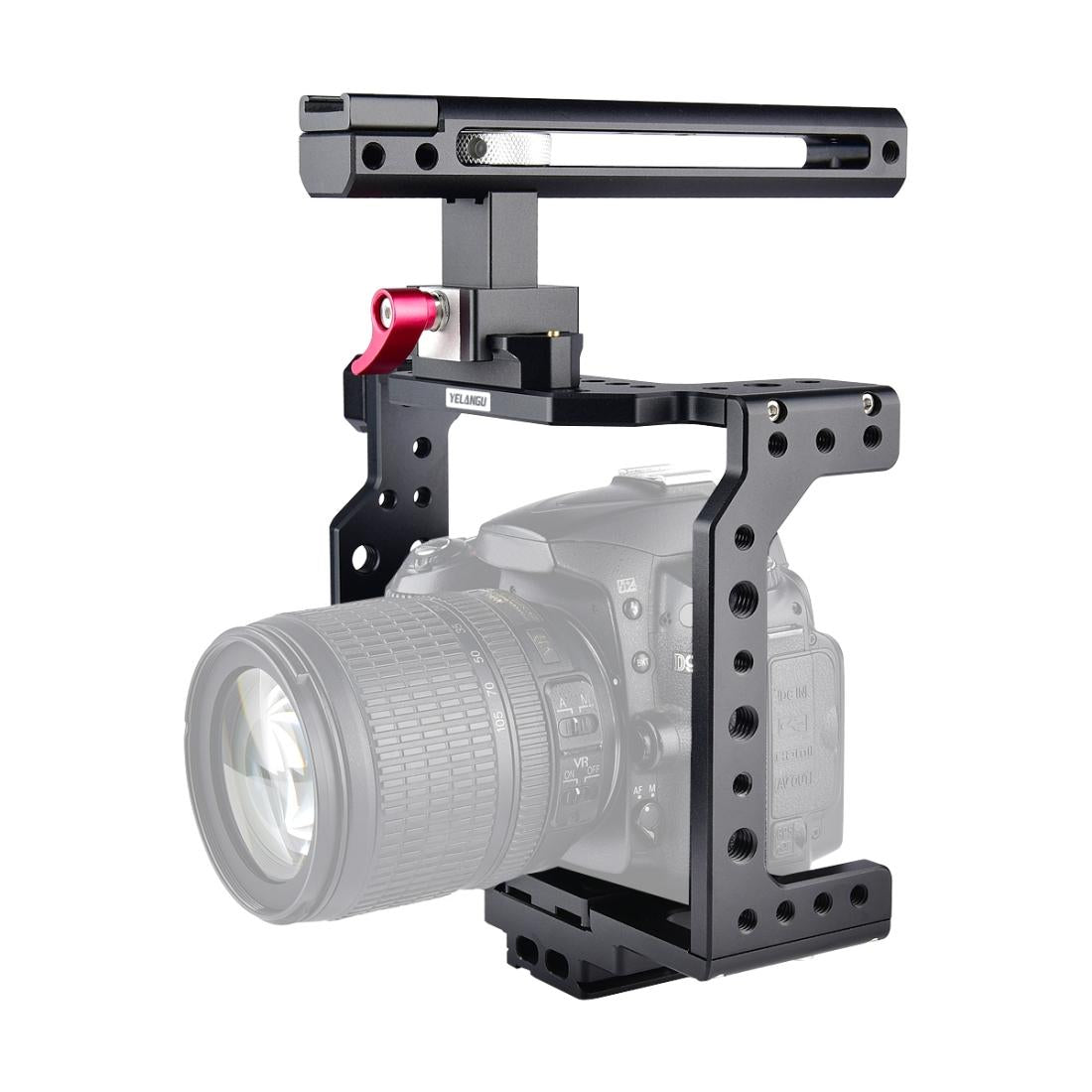 Video Camera Cage Stabilizer - Black Handle