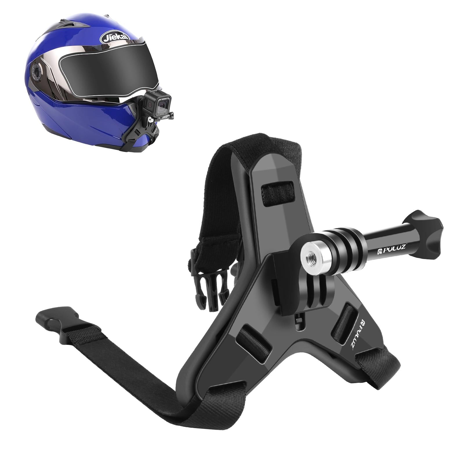 Universal Chin Strap Mount for Action Cameras - Black
