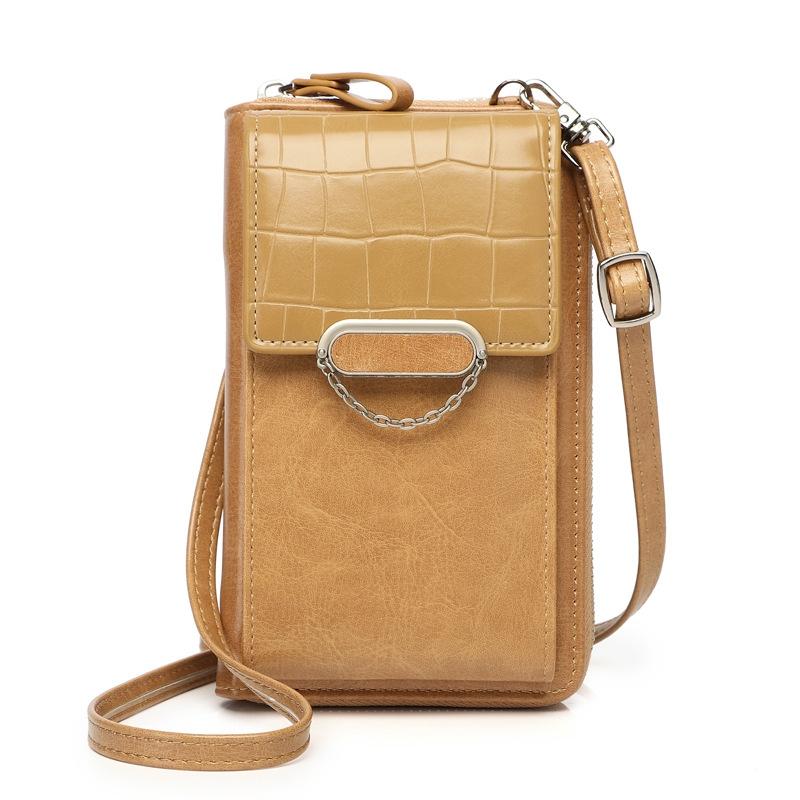 Versatile Women Crossbody Wallet For Phones - Apricot