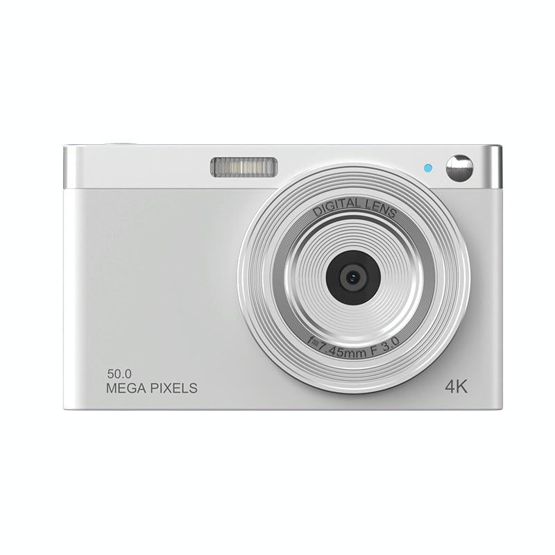 Retro Vlog Self-Shooting Camera - 50Mp Hd 4K Video - White