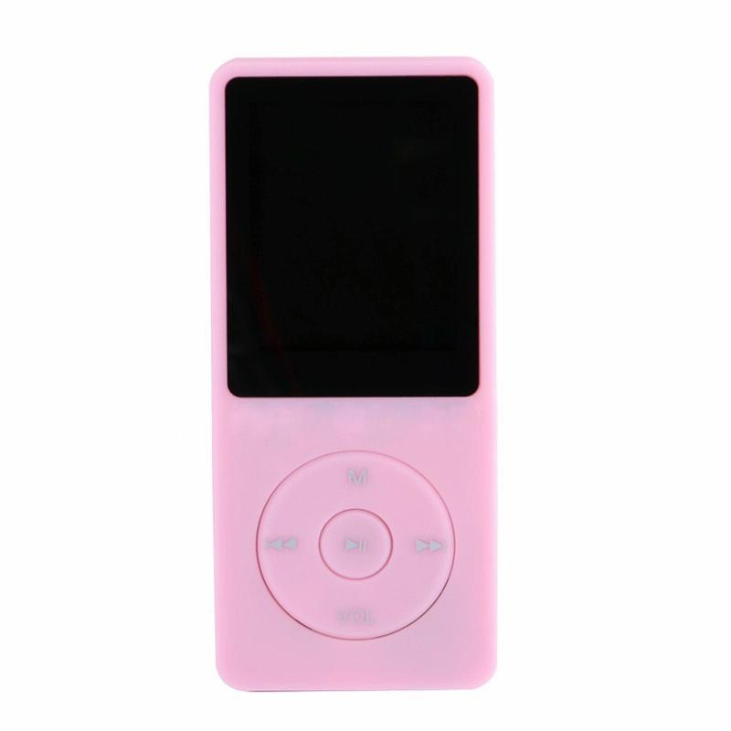 8Gb Portable Lcd Fm Radio Mp3 Mp4 Player - Pink 8Gb