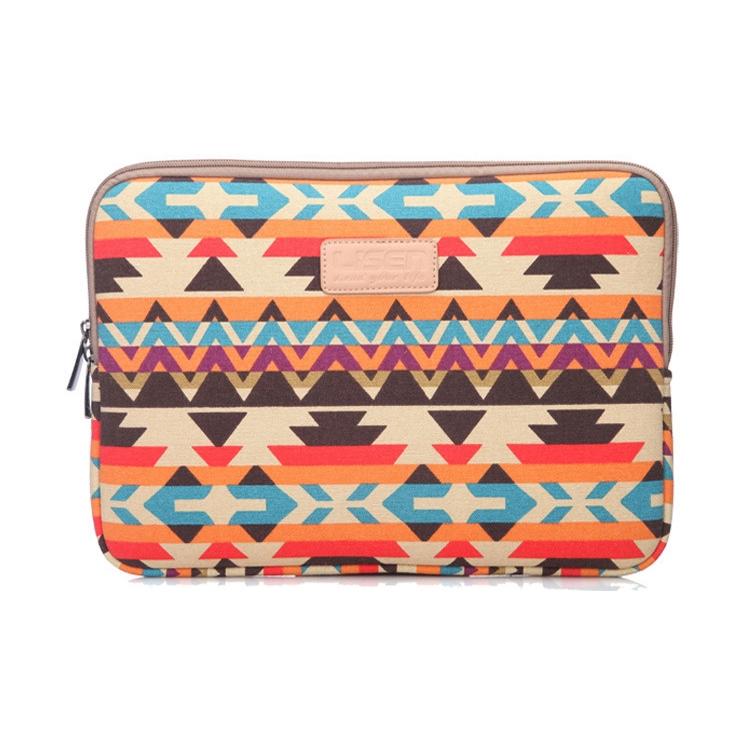 13 Inch Lingge Laptop Liner Bag - Pattern Design - Orange Pattern Geometry