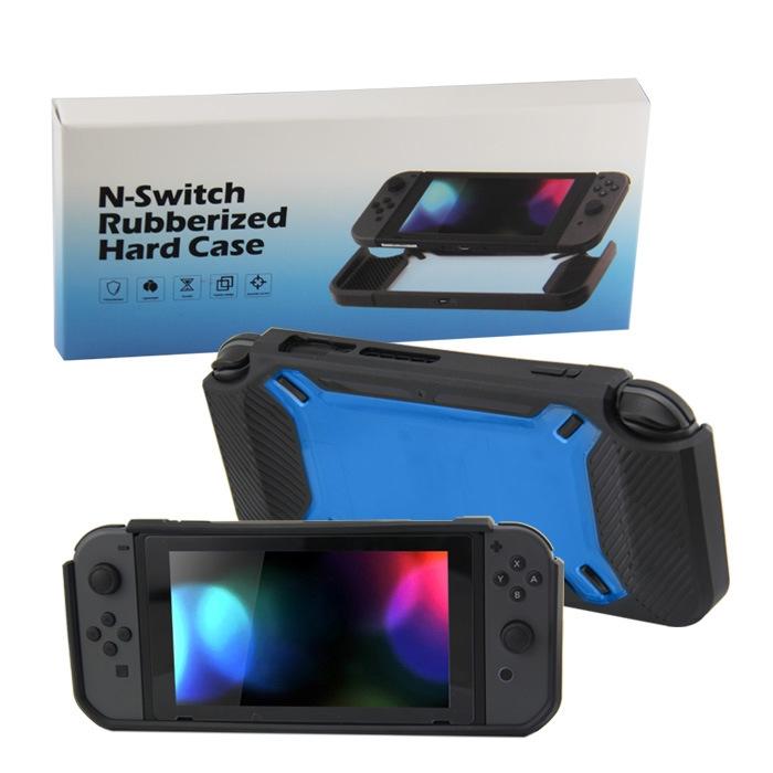 Nintendo Switch Back Cover - Scratch Resistant - Black + Blue