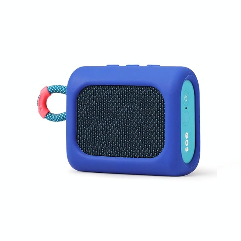 Protective Silicone Case for Jbl Go3 Speaker - Dust-proof and Anti-fall - Blue