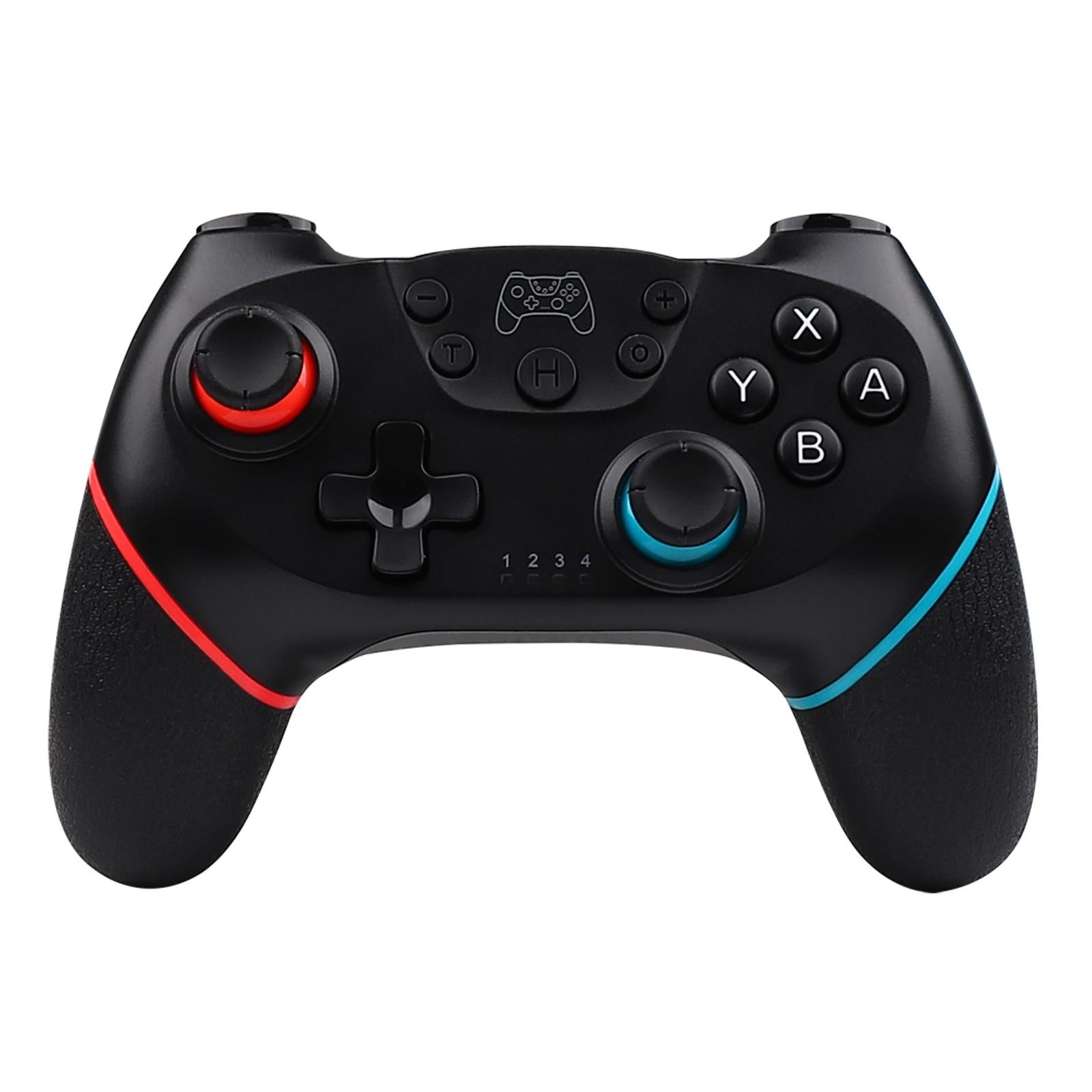 Macro Wireless Pro Controller with Wake-up Function - Black Red Blue