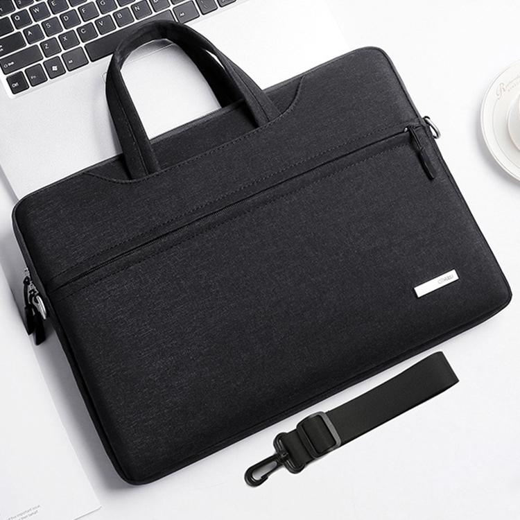 12 Inch Inner Bag with Shoulder Strap for Handbag or Laptop - Black