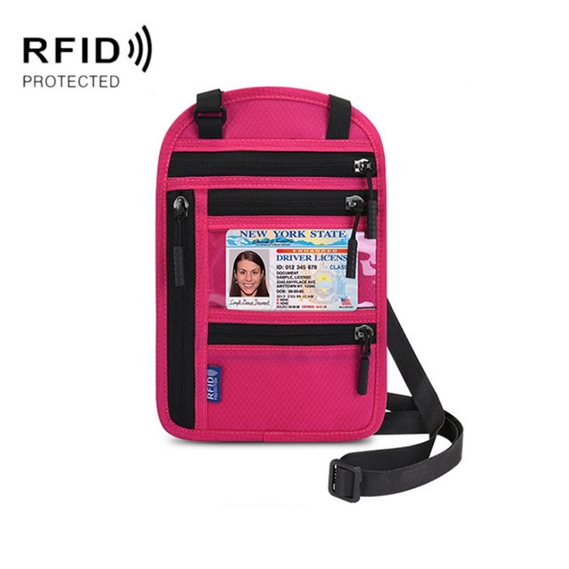 Rfid Passport & Certificate Protection Cover - Rose Red