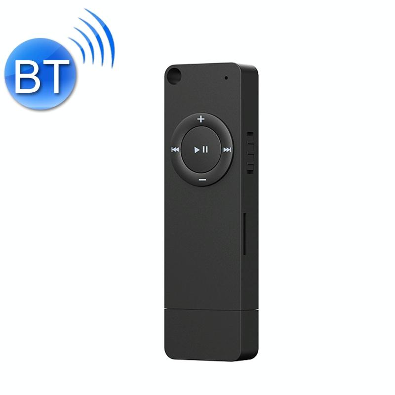 Bluetooth Mp3 Player With U Disk Design 32Gb Memory - Black