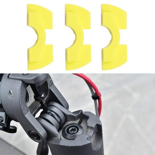 3-piece Shockproof Rubber Dampers for Xiaomi M365 Scooter - Yellow