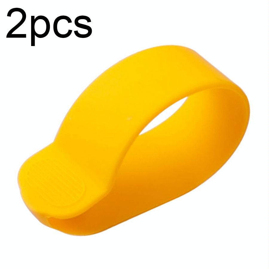 2pcs Silicone Scooter Accelerator Dial Cover for Xiaomi M365 / 1s / Pro / Max G30 / Es2 - Yellow