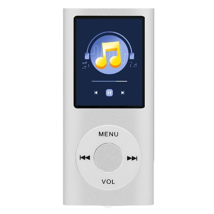 1.8 Inch Metal Mp4 Player + 16G Tf Card + Earphone + Cable - Silver - With Earphone+Cable