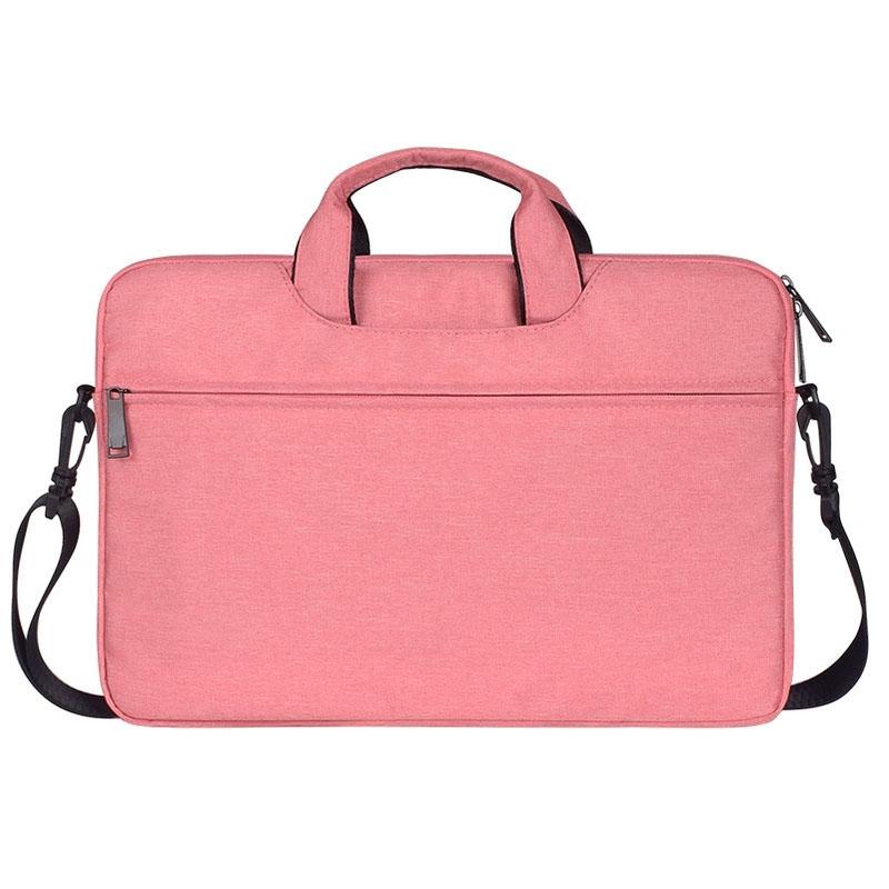 Hidden Portable One-shoulder Handbag for 14.1 Laptops - Waterproof Oxford Cloth - Pink