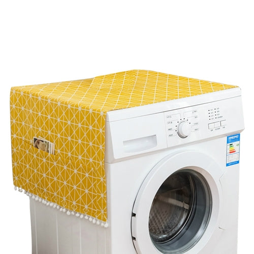 Kitchen Refrigerator and Washing Machine Dustproof Cover - 55x130cm - Yellow