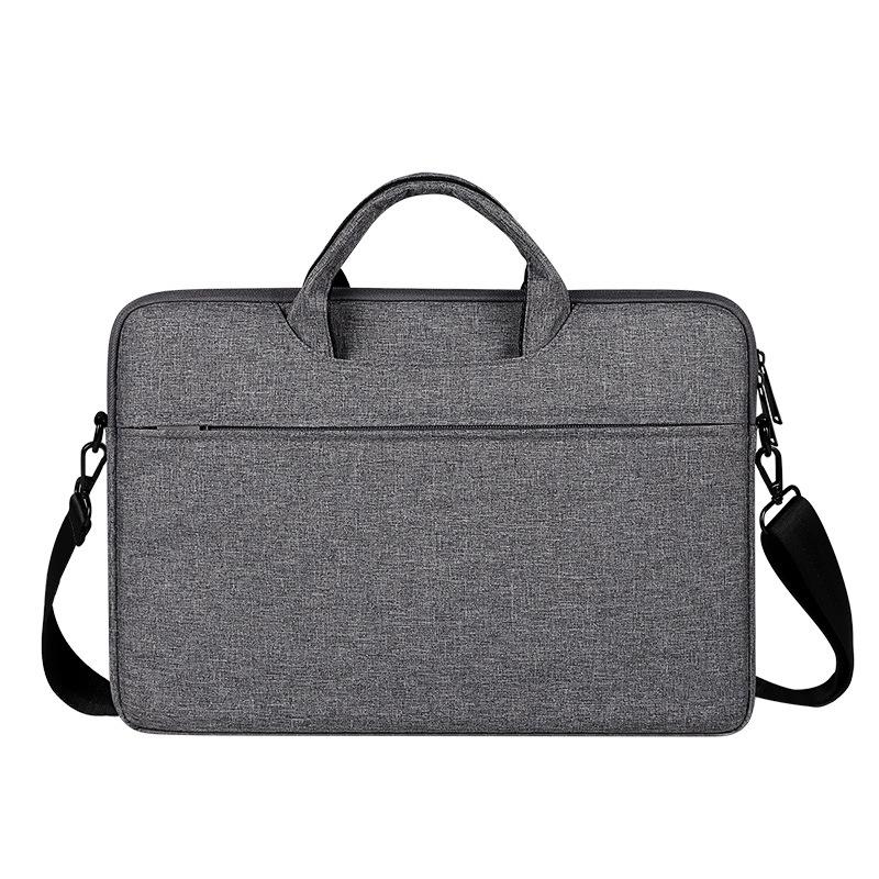 Hidden Portable One-shoulder Handbag for 14.1 Laptops - Waterproof Oxford Cloth - Dark Gray