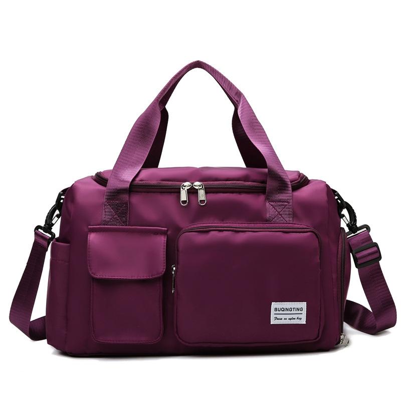 Waterproof Gym Bag for Travel - Size l - Purple Red