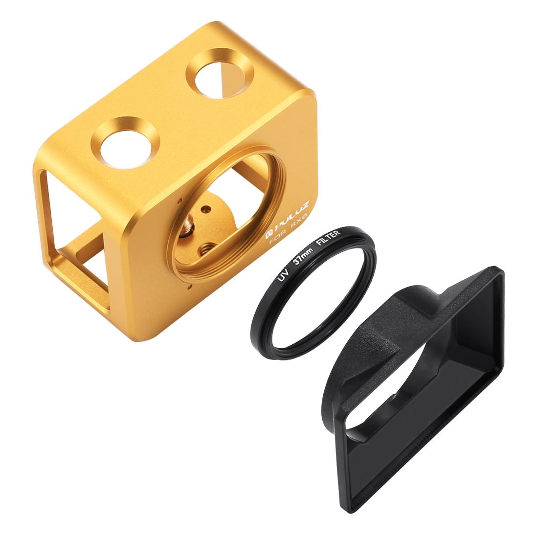 Sony Rx0 Protective Cage with 37mm Lens and Sunshade - Gold