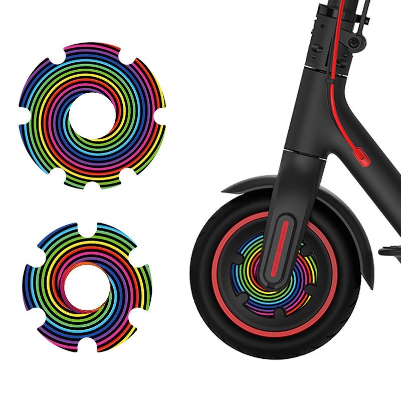 Waterproof Sticker for Xiaomi M365 Scooter Motor - 1 Pair - Colorful 10