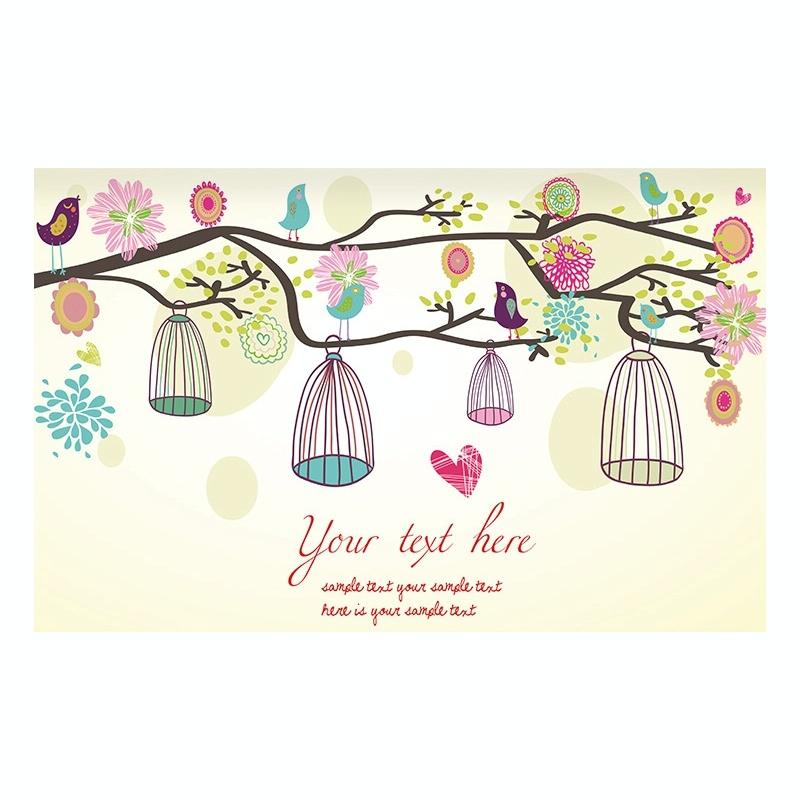 52 Inch Dust-proof Tv Cover for Household - Birds And Flowers