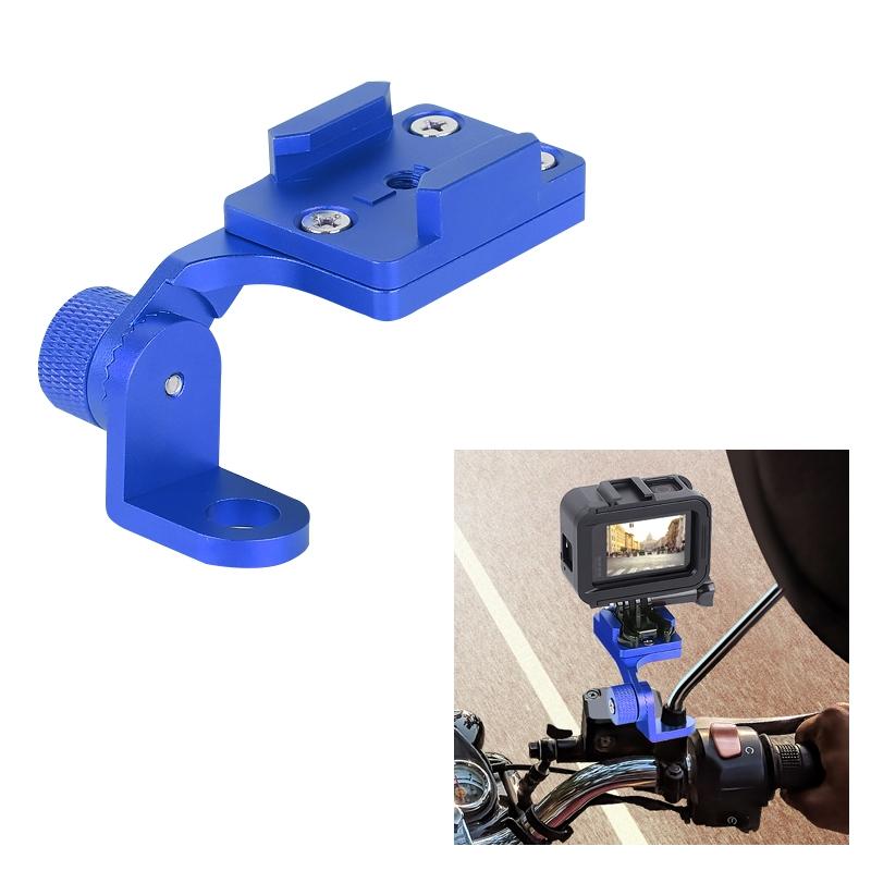 Universal Motorcycle Phone Bracket for Action Cameras - Blue