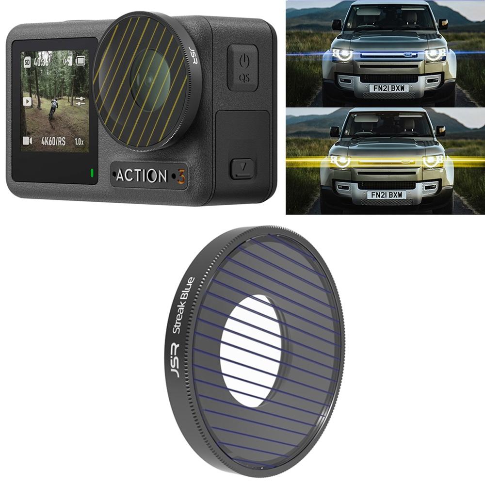 Enhanced Streak Drawing Lens Filter for Dji Action 3 - Blue