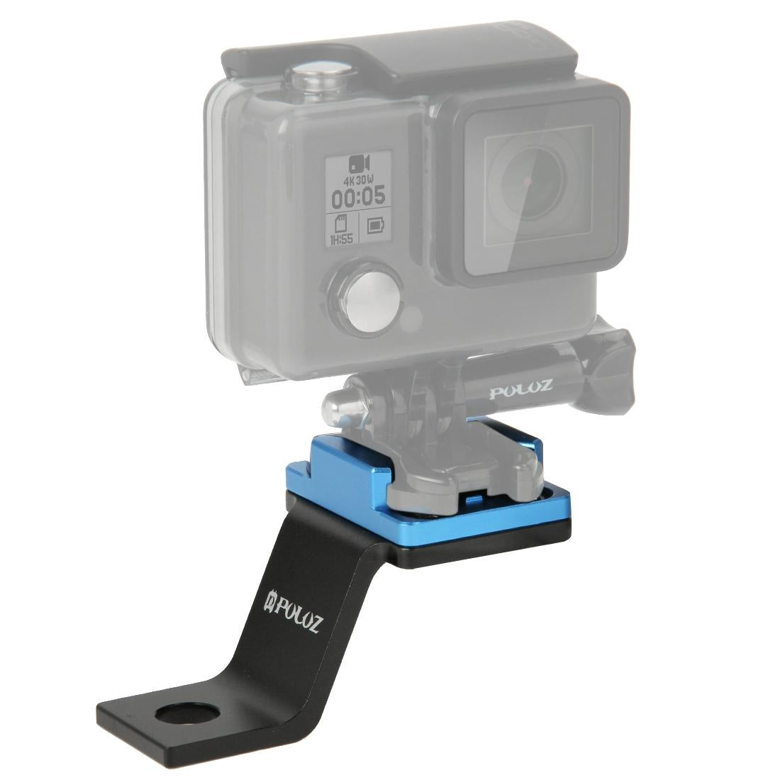 Universal Motorcycle Mount for Action Cameras - Blue