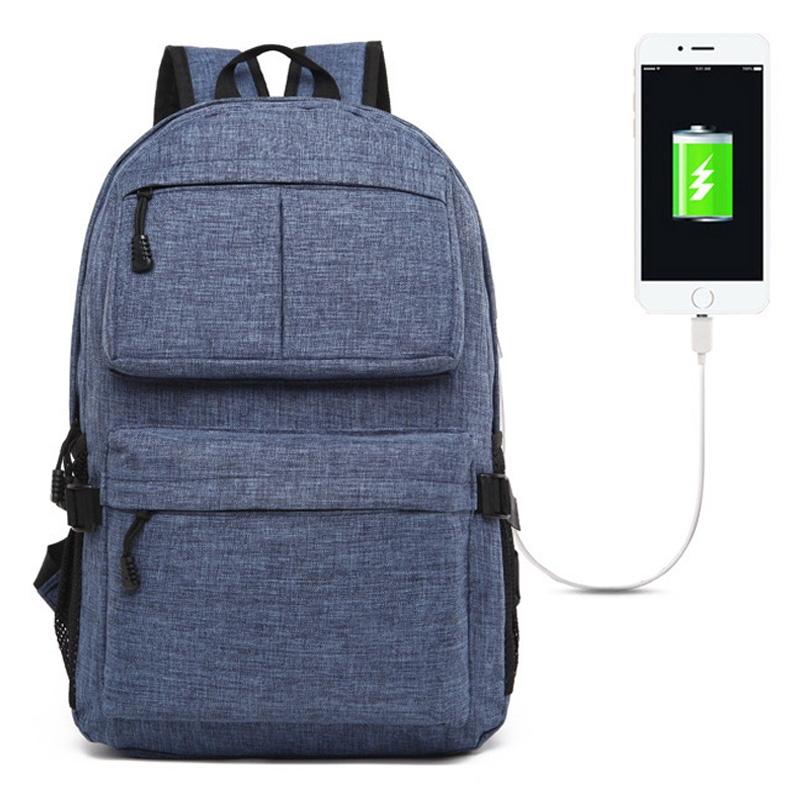 Multi-function Laptop Backpack with Usb Port - Fits 15.6 Macbook Samsung Sony Dell Alienware Chuwi Asus Hp - 46x32x12cm - Blue