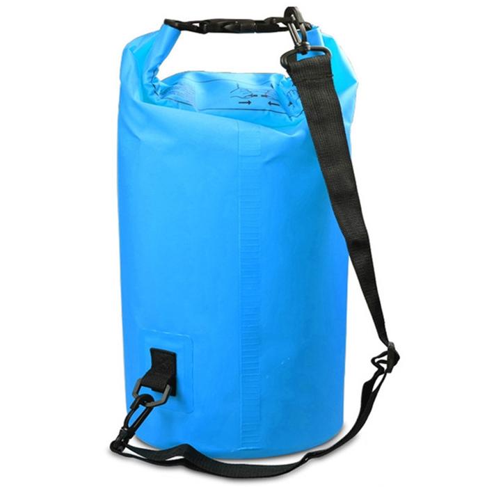 Waterproof Double Shoulder Bag Dry Sack 20L Capacity - Sky Blue