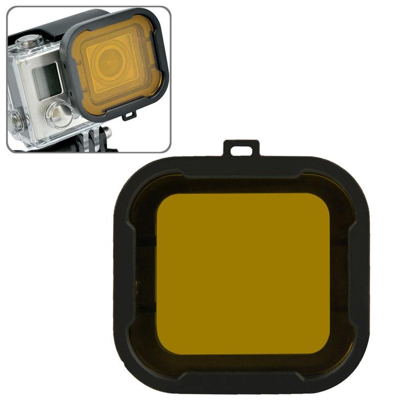 Gopro Hero4 / 3 Aqua Cube Dive Housing Filter - Yellow