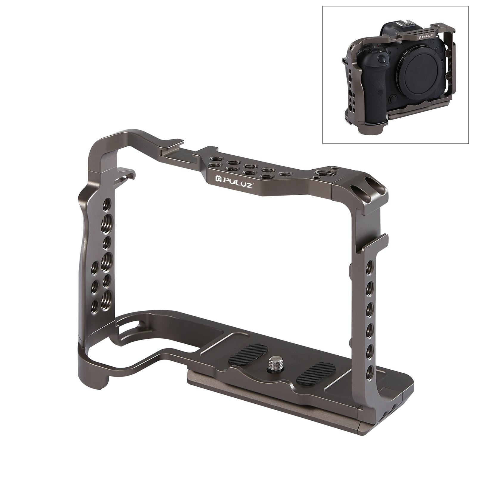 Video Camera Cage Stabilizer - Handleless Bronze for Canon Eos R5 / R6