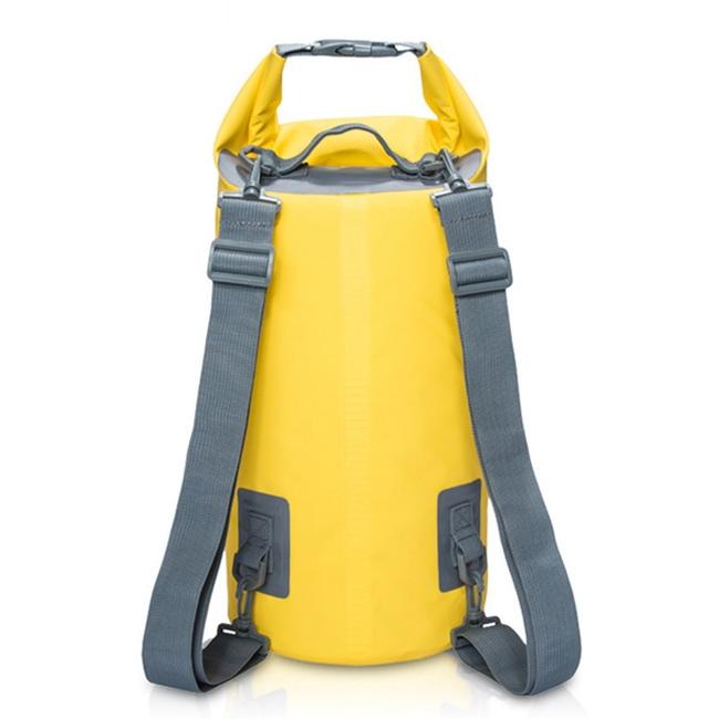 Waterproof Dual Shoulder Dry Bag 50L Capacity - Yellow