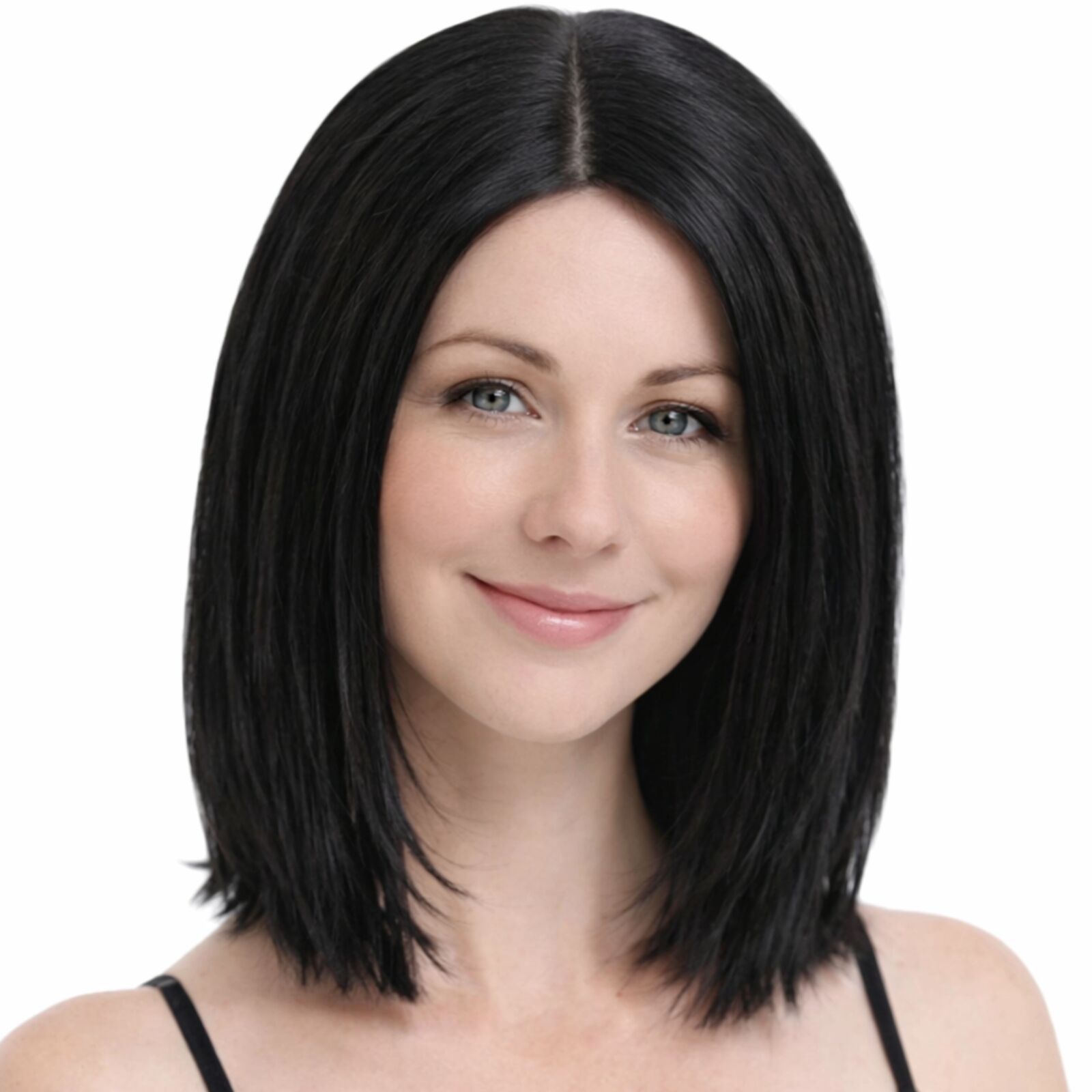 Lob Wig Hair Cosplay Wigs Party Costume - Black