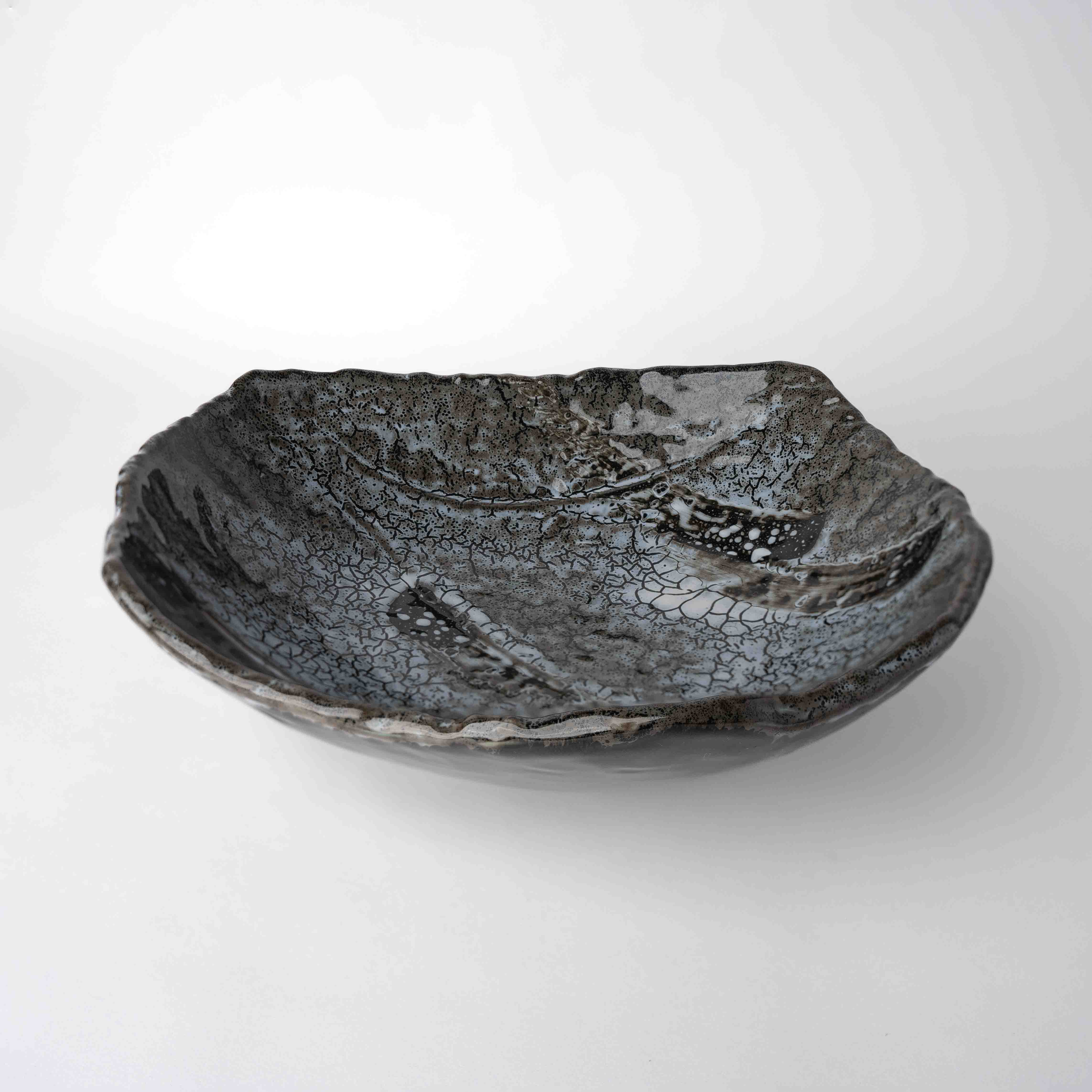 Platter 26.5cm Shiranami Glaze