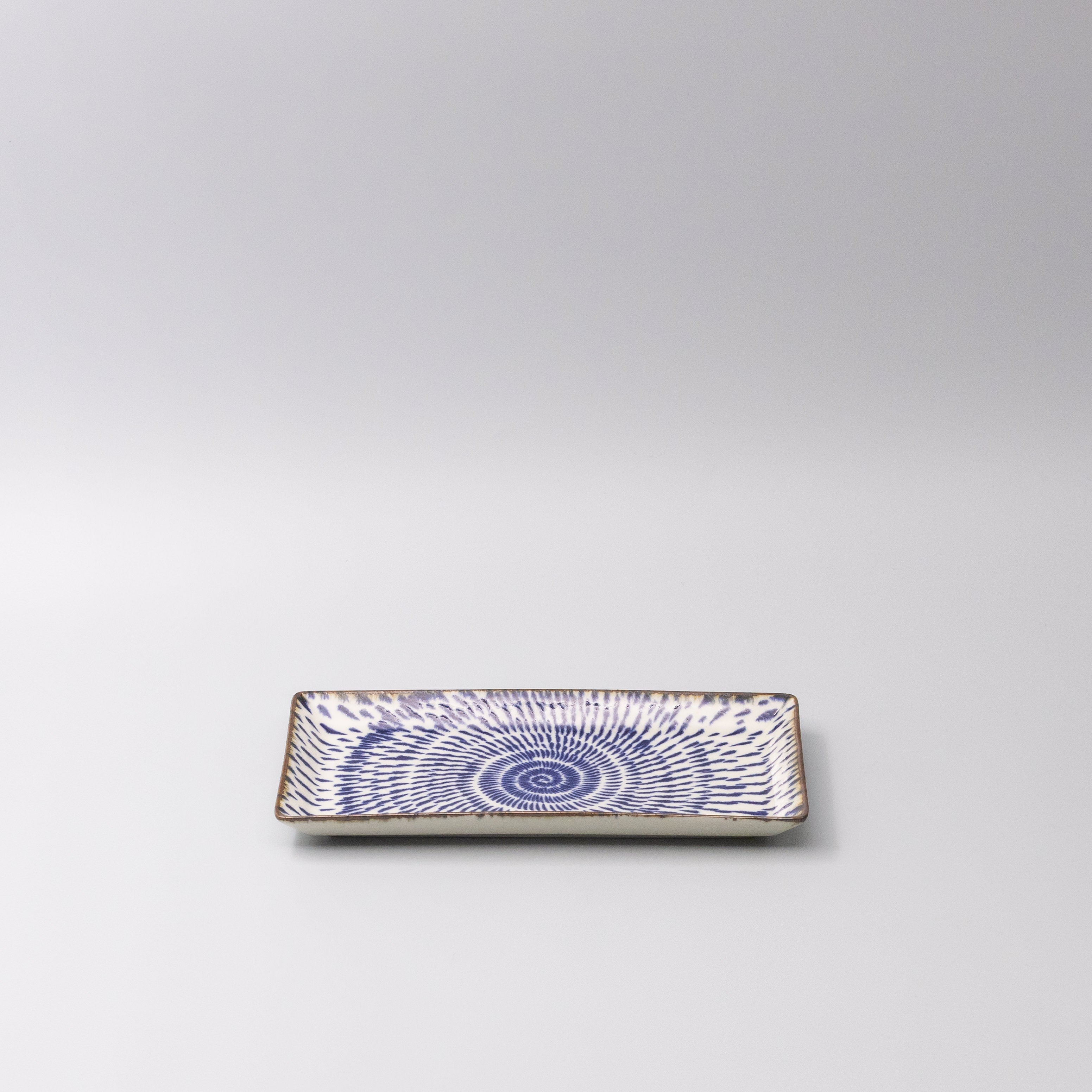 Sushi Plate 25cm Speckled Swirl Design