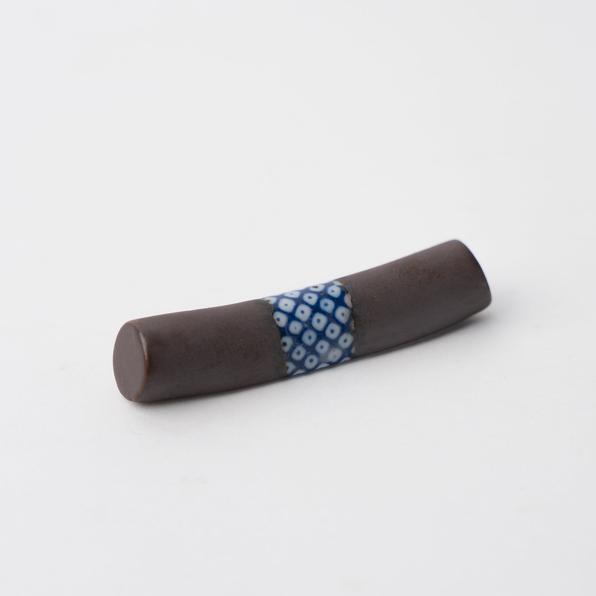 Chopstick Rest Cylinder Shibori Black