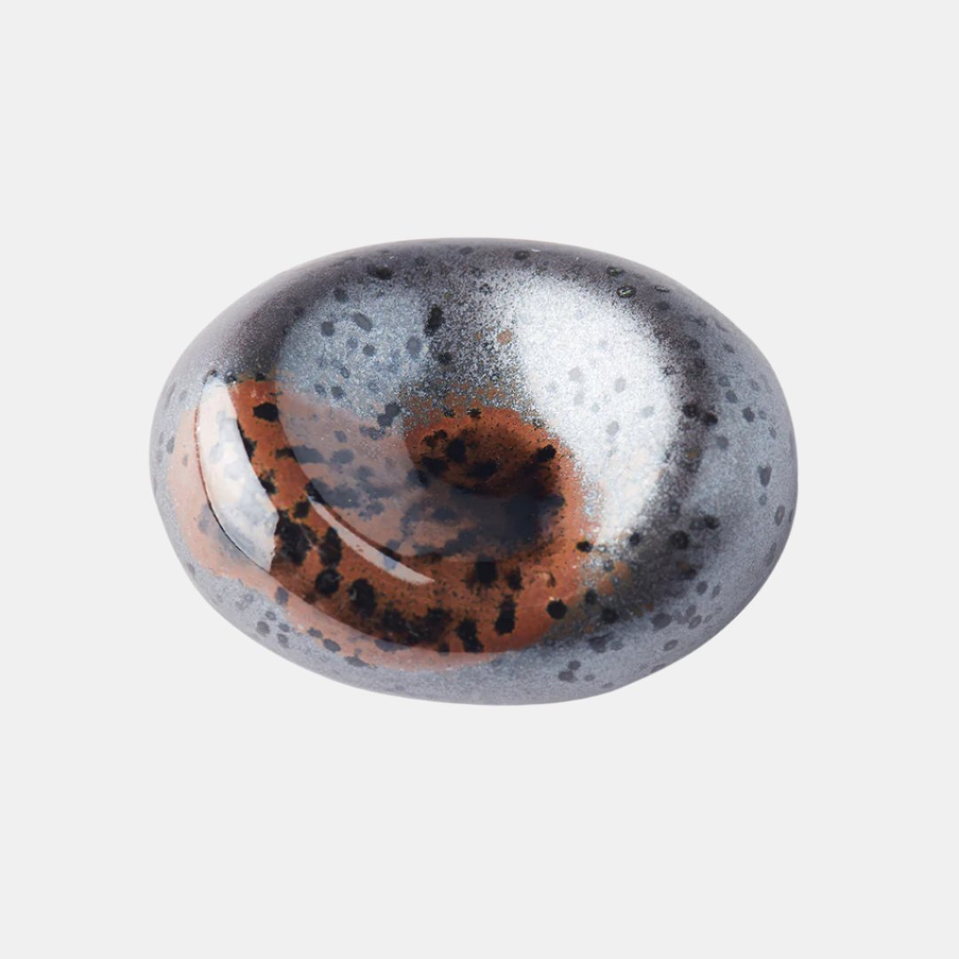 Chopstick Rest Pebble Matt Black Glaze