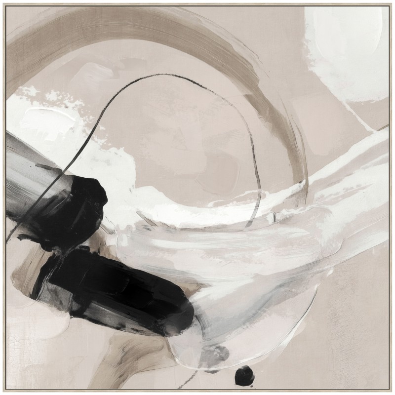 Neutral Tones Framed Artwork 80cm