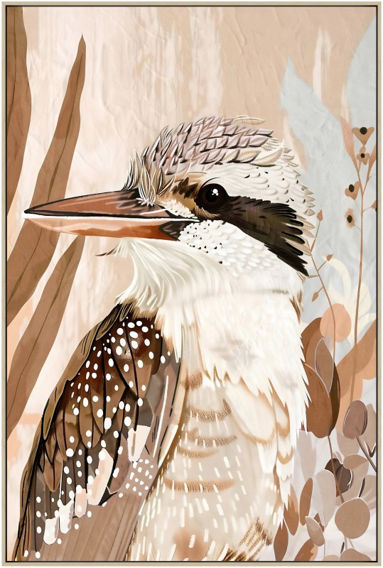 Kookaburra Framed Artwork 120cm