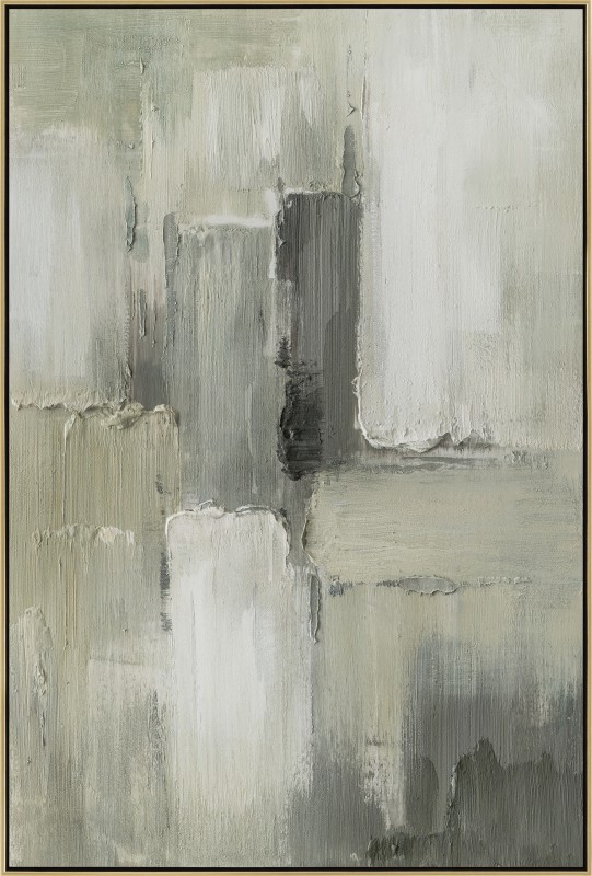 Green Shadow Framed Artwork 120cm