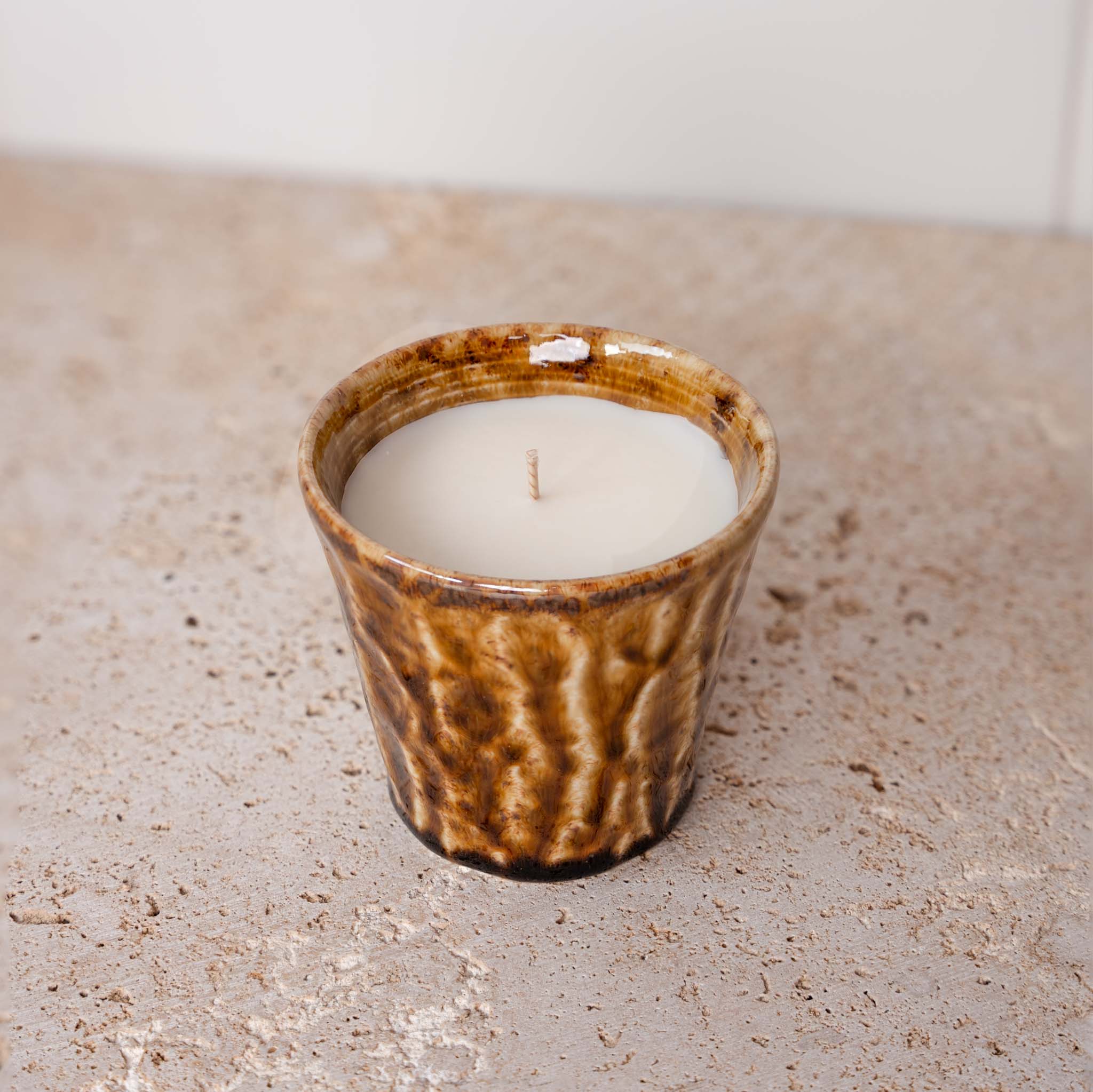 Candle Wood Sage Sea Salt Amber Ceramic 180g