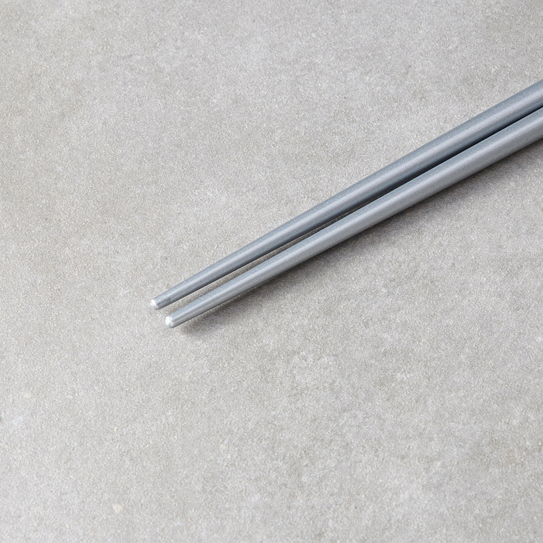 Chopsticks Lacquered Silver & White