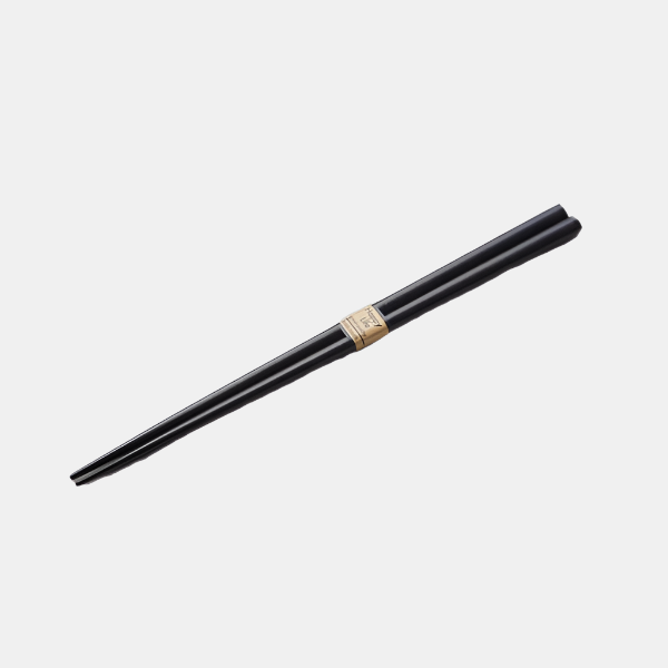 Chopsticks Lacquered Black Natural Wood