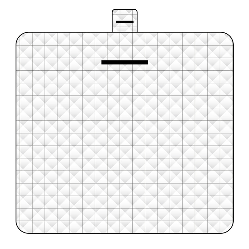 Thickened Waterproof Picnic Blanket - Portable Outdoor Beach Mat for Camping and Hiking 150*200cm(White plaid)