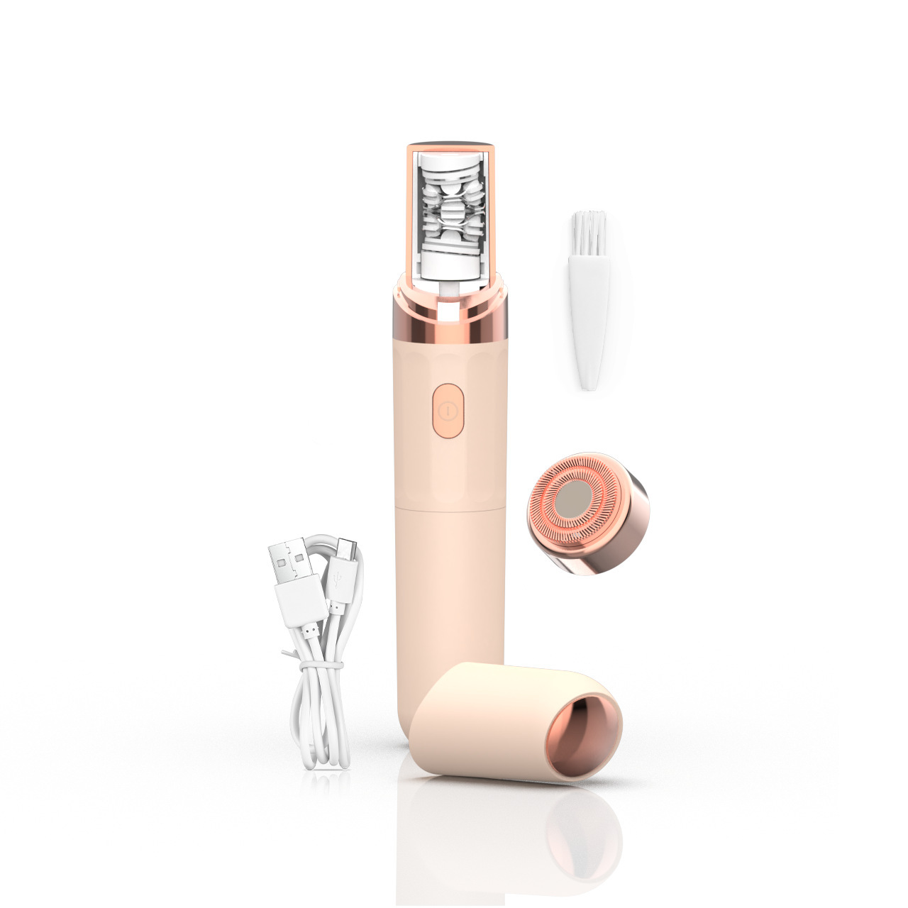 Pink 2-in-1 Mini Electric Shaver and Hair Removal Device for Women